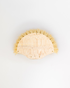 Fensterwascher / Fibre Halbmond 18 / 25 cm, Stielloch